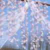 Guirxiété de Fleurs Artificielles Sakura, Vigne Rose, Arche de Mariage, Décoration de ixà Domicile, 180cm