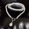 collier long de perles de déclaration coréenne pour les femmes, bijoux de pendentif de personnalité