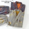 robes kimono pour hommes avec pantalons longs, ensemble de pyjamas, vêtements de maison, coton, printemps et automne