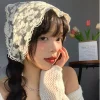 bandana triangle de style campagnard pour filles, enveloppes mignonnes, bandeau, écharpe en dentelle, turban, accessoires pour cheveux