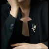 broche orchidée à la mode pour femmes et hommes, épingles à fleurs exquises, bijoux, accessoires tendance, cadeaux de fête, 2025