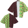 costume de cosplay anime japonais, cape de tueur de démons, cardigan kimono, manteau de plage, vacances, bikini, robe papillon, hauts pour enfants et adultes
