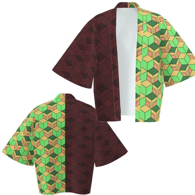 costume de cosplay anime japonais, cape de tueur de démons, cardigan kimono, manteau de plage, vacances, bikini, robe papillon, hauts pour enfants et adultes costume de cosplay anime japonais, cape de tueur de démons, cardigan kimono, manteau de plage, vacances, bikini, robe papillon, hauts pour enfants et adultes