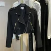 veste courte à manches longues pour femmes, manteau lomatéritive féminin, conception de fouet, patchwork de niche, mode coréenne pour dames, printemps, automne