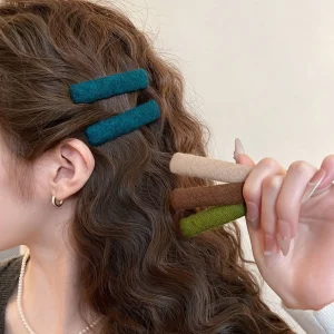 Pince à cheveux coréenne élégante, épingle à cheveux colorée BB pour femmes et filles, accessoires bijoux de cheveux