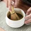 service à thé matcha fait à la main, facile à nettoyer, kit de support à outils, filles, fouet, cuillère, cadeau de cérémonie, accessoires traditionnels japonais, 4 pièces/ensemble