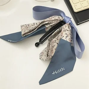 Injplanchers f-Pince à cheveux avec nœud papillon pour filles, épingle à cheveux élégante, style coréen, ruban vertical, vêtements de sauna
