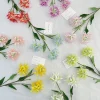 fleurs de lycoris artificielles à 3 têtes, pour la décoration de table de maison, fournitures florales de mariage, vitres, accessoires photo de scène