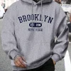 hommes sweats à capuche harajuku col rond à capuche mode surdimensionné à capuche automne confortable survêtement brooklyn est 1998 new york impression