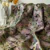 tissu jacquard à fleurs en soie dorée, 1 mètre, à la mode, pour robe, jupe, sac, tissu à coudre décoratif