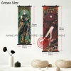 genshin impact – peinture suspendue, décoration murale pour la maison, affiches d'anime kawaii, kamizato ayaka, rouleaux d'images pour chambre à coucher