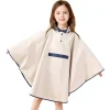 poncho de pluie de style coréen avec sac, imperméable pour enfants, bol et Étudiants avec espace pour cartable