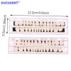 28 pièces/ensembles dentaire résine synthétique dents résine composite dents a2 a3 prothèse supérieure inférieure artificielle préformée prothèse acrylique ed