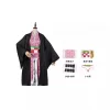 costume de cosplay anime demon slayer nezuko, embout en bambou, ensemble kimono pour filles, robe de fête de carnaval d'halloween, spectacle sur scène