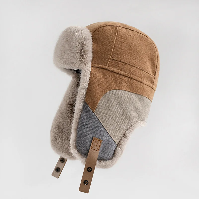 chapeaux en coton pour hommes et femmes, chaud et épais, coupe vent, protection des oreilles, en peluche, bombardier, casquettes noires, confortables, assorties avec tout, hiver chapeaux en coton pour hommes et femmes, chaud et épais, coupe vent, protection des oreilles, en peluche, bombardier, casquettes noires, confortables, assorties avec tout, hiver