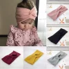 Grande taille bébé bandeau filles Yoga Sport enfants enfants adultes femmes pansement solide torsadé noué doux cheveux accessoires Turban
