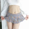 jupes jk ultracourtes à carreaux, costume de cosplay, style japonais, jupes plissées d'été pour écolière, vintage, sexy, clubwear