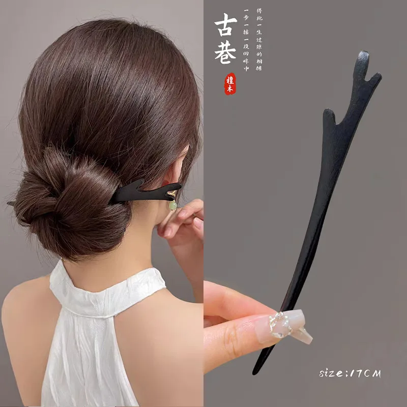 Épingle à cheveux florale de style chinois élégant, bâton de cheveux féerique, accessoire de bijoux de cheveux traditionnel pour femmes et filles, baguettes de cheveux Épingle à cheveux florale de style chinois élégant, bâton de cheveux féerique, accessoire de bijoux de cheveux traditionnel pour femmes et filles, baguettes de cheveux