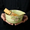 ensemble matcha avec bol matcha en céramique, kit matcha japonais, fouet à thé en bambou, support matcha, boîte cadeau pour cérémonie du thé japonais, 5 pièces