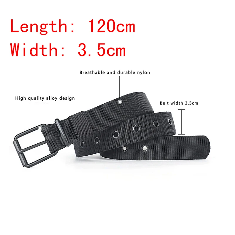 ceinture en toile poreuse avec oeillet pour hommes et femmes, ceinture chimjeans avec broche pour sports de plein air ceinture en toile poreuse avec oeillet pour hommes et femmes, ceinture chimjeans avec broche pour sports de plein air
