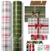 17 pouces x 120 pouces créatif noël emballage papier rouleau cadeau grand rouleau rétro Kraft papier d’emballage boîte-cadeau emballage 17 pouces x 120 pouces créatif noël emballage papier rouleau cadeau grand rouleau rétro Kraft papier d’emballage boîte-cadeau emballage
