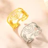 dawapara – bague menorah juive, symbole de jérusalem, hanukkah chanukah, cadeau, bijoux juifs, anneaux réglables en acier inoxydable
