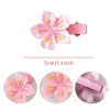 pince crocodile fleur de cerisier, pince à cheveux fleur rose femme, accessoire cheveux festival fleur de cerisier, accessoire cheveux femme
