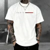 coton offres spéciales hommes t shirt impression à manches courtes quotidien t shirts occasionnels sports de plein air jogging vêtements rue doux lâche t shirt