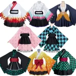 Robe Cosplay de demoiselle d’honneur, Costume Kimono d’halloween Inosuke, tenue de scène pour jeu de rôle, uniforme de fête de dessin animé féminin, robe de demoiselle d’honneur Robe Cosplay de demoiselle d’honneur, Costume Kimono d’halloween Inosuke, tenue de scène pour jeu de rôle, uniforme de fête de dessin animé féminin, robe de demoiselle d’honneur