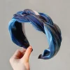 maquillage femme filles maille lavage visage chapeaux torsadé tresse cheveux cerceau femmes bandeau style coréen bandeau cheveux accessoires