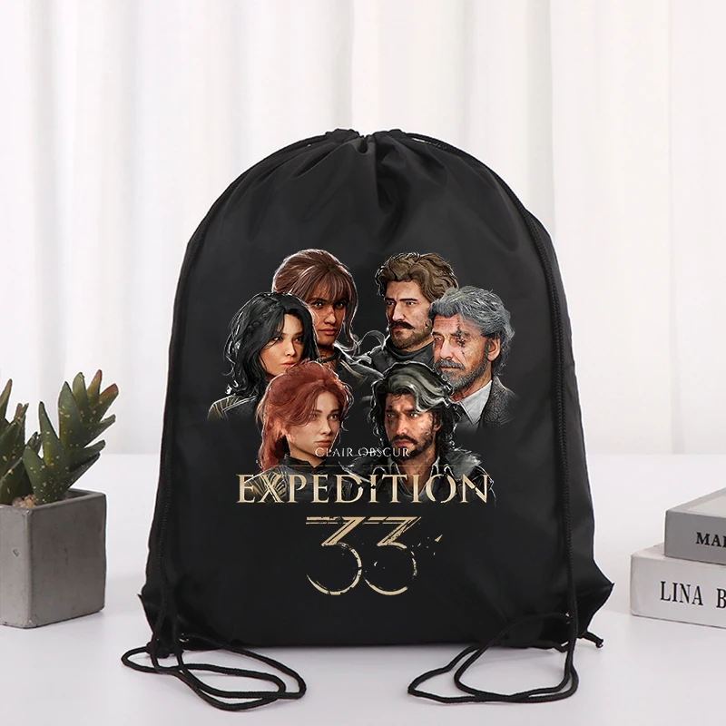 anime imprimé cordon sac à dos jeu clair obscur expédition 33 sport fitness sac mode dessiner chaîne sacs pochette de rangement cadeau anime imprimé cordon sac à dos jeu clair obscur expédition 33 sport fitness sac mode dessiner chaîne sacs pochette de rangement cadeau