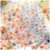 1 pc/4 pièces style japonais kawaii nourriture goutte 3d relief autocollants scrapbooking bricolage journal papeterie journal décor mignon autocollants