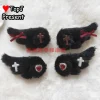 harajuku y2k fille sous culture style femmes gothique lolita arc noir rouge série ange accessoire de cheveux épingle à cheveux clips épingles pinces à cheveux