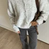 Hirsionsan élégant à manches longues pull femmes 2024 nouveau simple boutonnage femme Cardigan décontracté doux cachemire tricoté vêtements d’extérieur Hirsionsan élégant à manches longues pull femmes 2024 nouveau simple boutonnage femme Cardigan décontracté doux cachemire tricoté vêtements d’extérieur