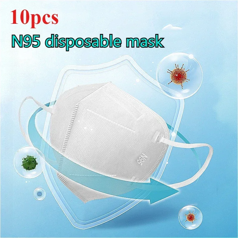 10 pièces n95 masque facial masque de protection jetable masques de protection de la santé masques de prévention de la poussière et des gouttelettes masque de conception respirant 10 pièces n95 masque facial masque de protection jetable masques de protection de la santé masques de prévention de la poussière et des gouttelettes masque de conception respirant