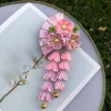 jolis glands gland ventilateur épingle à cheveux fleur sakura japonais kimono chapeaux fille cheveux accessoires tissu filles