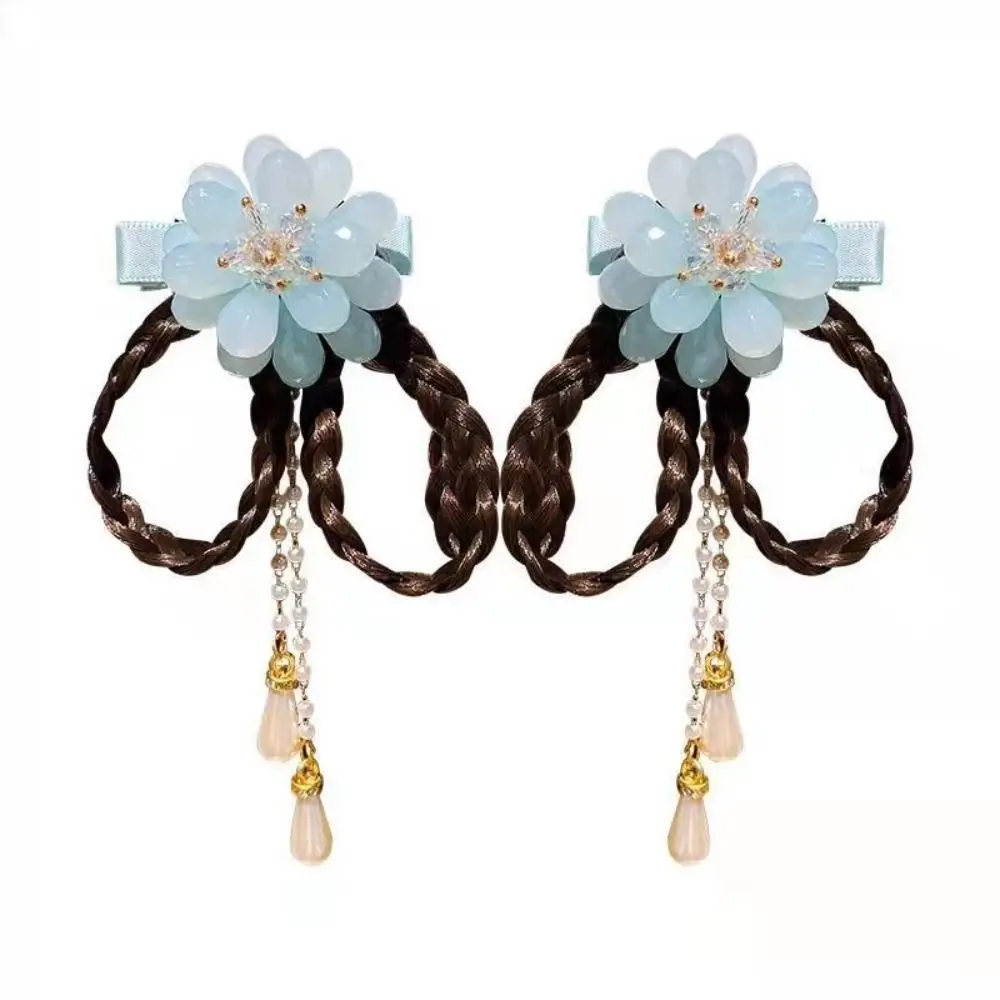 pince à cheveux avec pompon floral pour femme, pince à cheveux avec nœud papillon, perruque tressée, couvre chef, épingle à cheveux de style ancien, accessoires pour cheveux pour femmes pince à cheveux avec pompon floral pour femme, pince à cheveux avec nœud papillon, perruque tressée, couvre chef, épingle à cheveux de style ancien, accessoires pour cheveux pour femmes