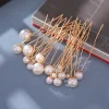 coiffure de mariée ornée de 18 épingles à cheveux en perles d'imitation, cheveux enroulés, ensemble d'accessoires en épingle à cheveux en forme de u