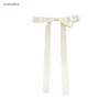 ♥ ♥ ♥ pince à cheveux blanche surdimensionnée avec rubans longs et coulants, accessoire photo pour coiffure de mariée