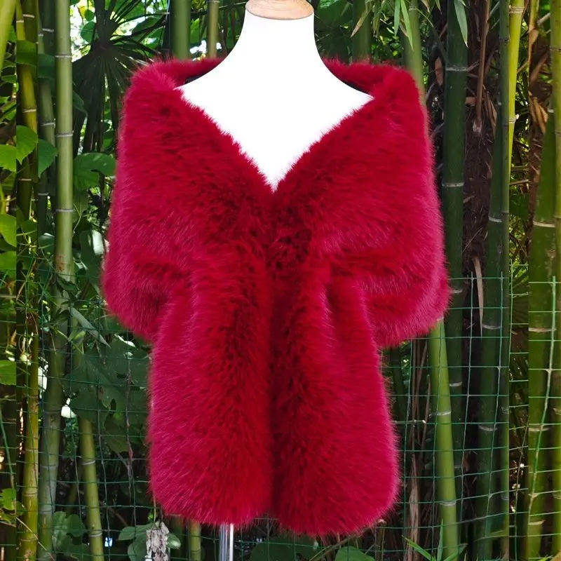 enveloppes de mariage en fausse fourrure, accessoires de mariée, capes d'épaule couvertes pour robe de soirée, manteau de mariée, étoles de mariage enveloppes de mariage en fausse fourrure, accessoires de mariée, capes d'épaule couvertes pour robe de soirée, manteau de mariée, étoles de mariage
