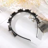 accessoires pour cheveux bandes de cheveux élégantes avec clips doux brillant femmes papillon cerceau de cheveux outil de tissage de cheveux bandeau en plastique femme