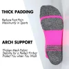 5 paires de chaussettes de cheville athlétiques de performance pour hommes et femmes, support de cheville, coupe basse, languette souple, chaussettes de compression pour course à pied marathon