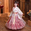 Robe chinoise en soie pour filles et enfants, Kimono traditionnel chinois Vintage ethnique Antique, Costume de danse, ensemble Hanfu Cosplay Robe chinoise en soie pour filles et enfants, Kimono traditionnel chinois Vintage ethnique Antique, Costume de danse, ensemble Hanfu Cosplay