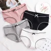 Sous-vêtements en coton femmes slips fil confortable respirant princesse arc Sexy taille moyenne couleur unie femmes slips SYTa002