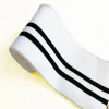 jietai dty tissu côtelé rayé tricoté, accessoires en tissu de bricolage, poignets de col, tirage de fond d'ourlet, texturage de design de mode, été
