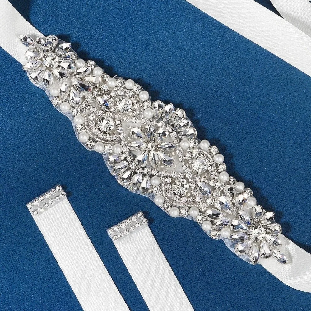 ceinture de mariée en ruban doux, longue ceinture de mariage en argent, strass de style coréen, ceintures de mariée ceinture de mariée en ruban doux, longue ceinture de mariage en argent, strass de style coréen, ceintures de mariée