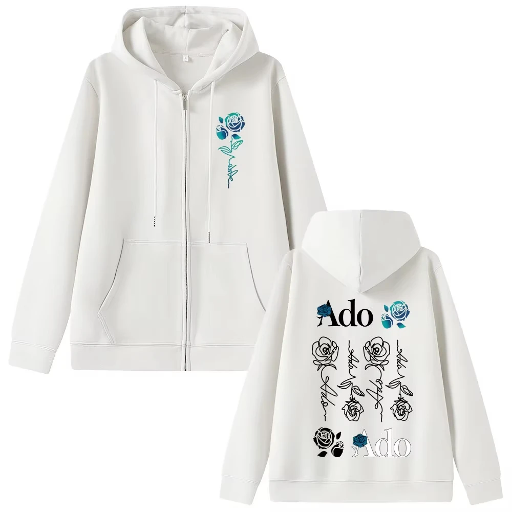 ado world tour 2025 hibana sweat à capuche avec fermeture éclair hommes femmes vêtements mode style japonais streetwear unisexe décontracté polaire veste zippée ado world tour 2025 hibana sweat à capuche avec fermeture éclair hommes femmes vêtements mode style japonais streetwear unisexe décontracté polaire veste zippée