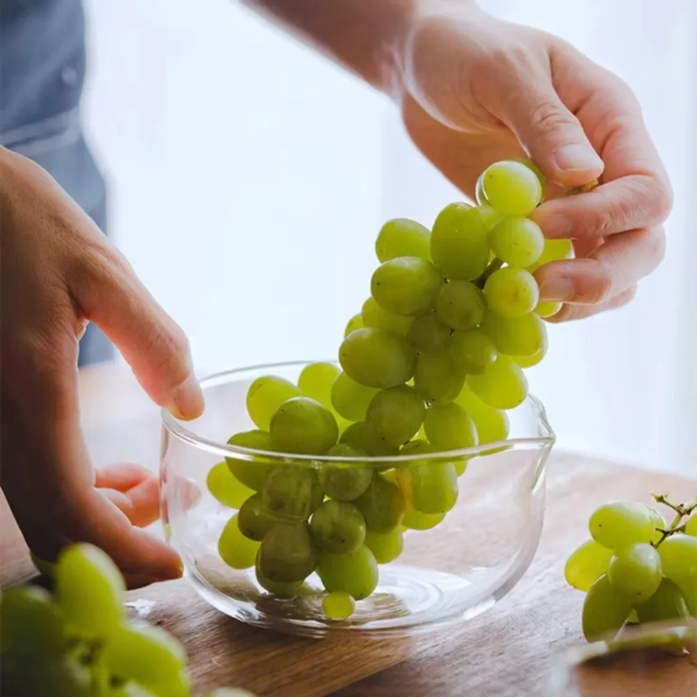 Bol à mélanger en verre de 350/600ml, bol à salade de Style japonais résistant à la chaleur avec Port de dérivation, bol Matcha Transparent pour yaourt Bol à mélanger en verre de 350/600ml, bol à salade de Style japonais résistant à la chaleur avec Port de dérivation, bol Matcha Transparent pour yaourt