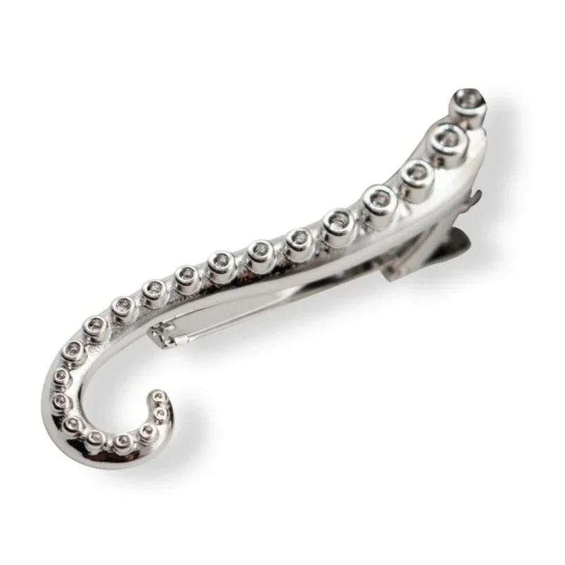 pieuvre personnalisée pour hommes et femmes, clip simple, léger, plat, formel, trempé, banquet, accessoire d'affaires, mode haut de gamme, adapté aux deux pieuvre personnalisée pour hommes et femmes, clip simple, léger, plat, formel, trempé, banquet, accessoire d'affaires, mode haut de gamme, adapté aux deux