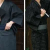ceinture yukata kimono japonais traditionnel, accessoires à larges rayures, fermeture à crochet et boucle obi, ceinture rétro, vêtements de sauna et de spa, costumes